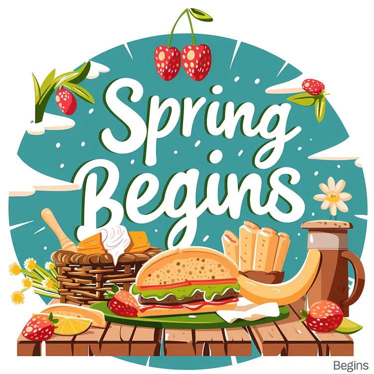 Spring Begins with Picnic and Food