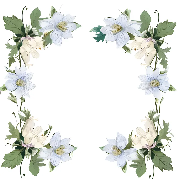 Decorative Floral Frame