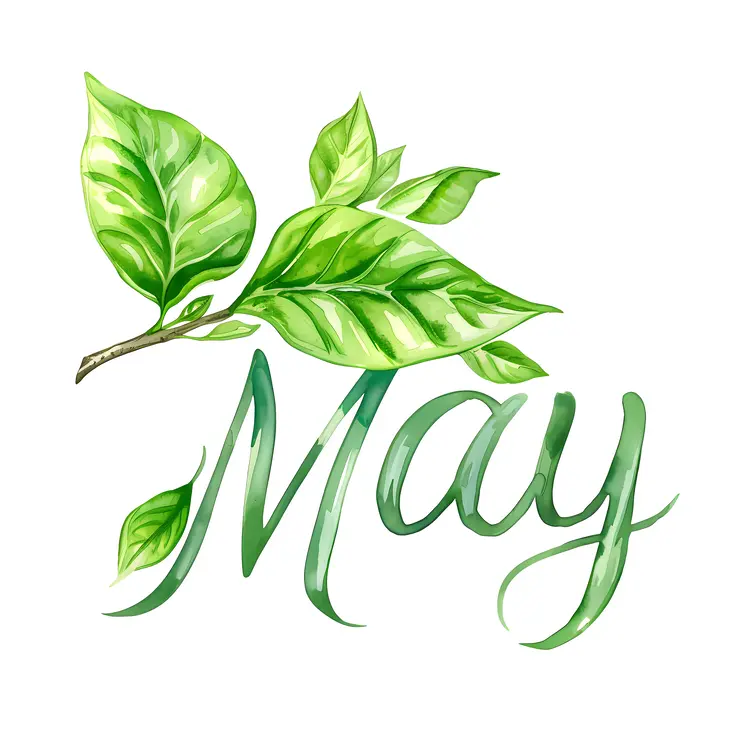 May with Green Leaves