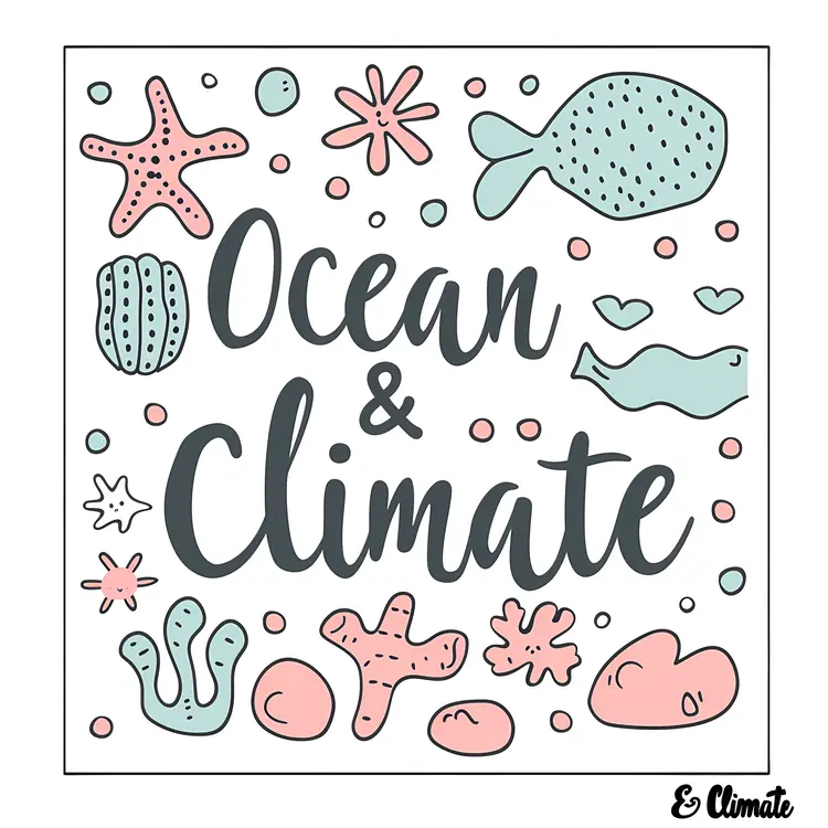 Ocean and Climate Illustration