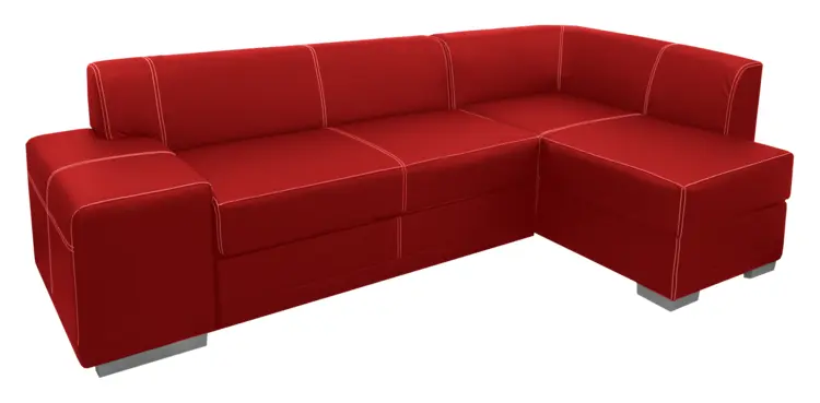Stylish Red Sectional Sofa