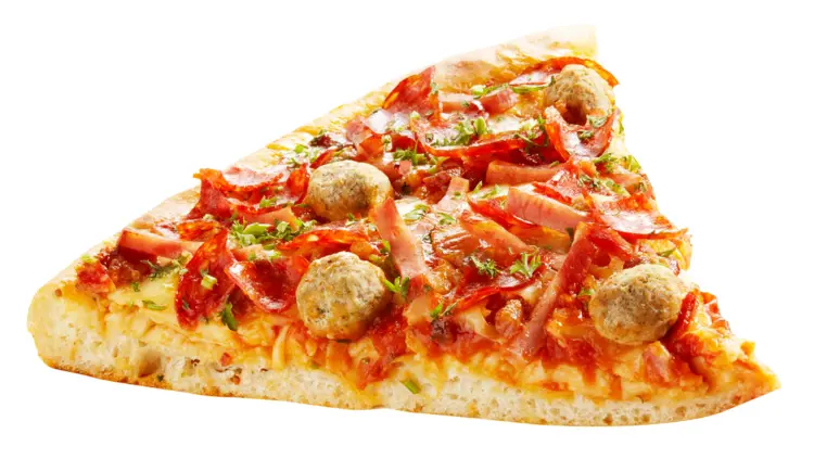 Delicious Pizza Slice with Toppings