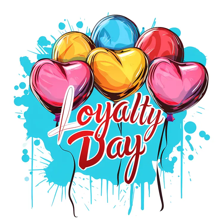 Loyalty Day Celebration with Heart Balloons