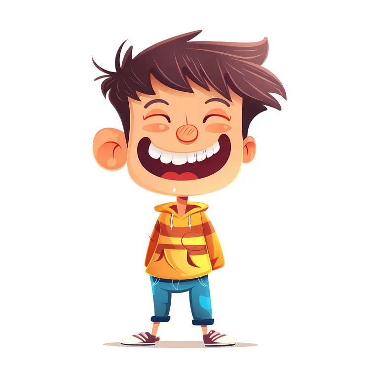 Laughing Boy Cartoon