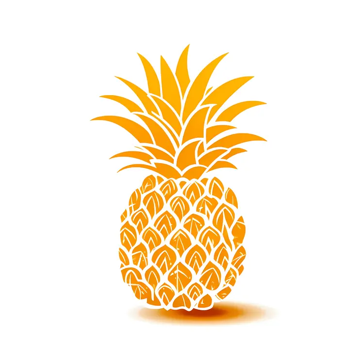Stylized Pineapple Design