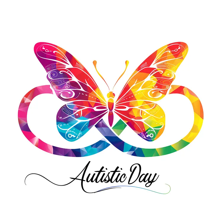 Autistic Day Butterfly Symbol