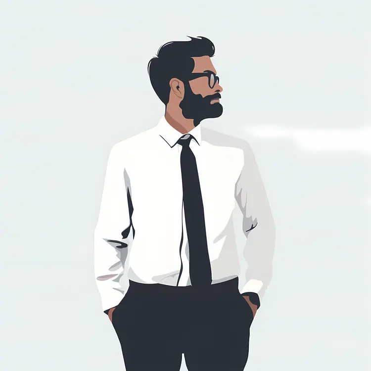Businessman in Suit and Tie