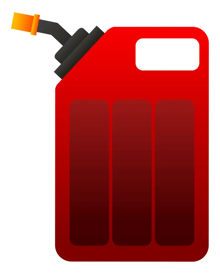 Red Gas Can for Fuel Storage