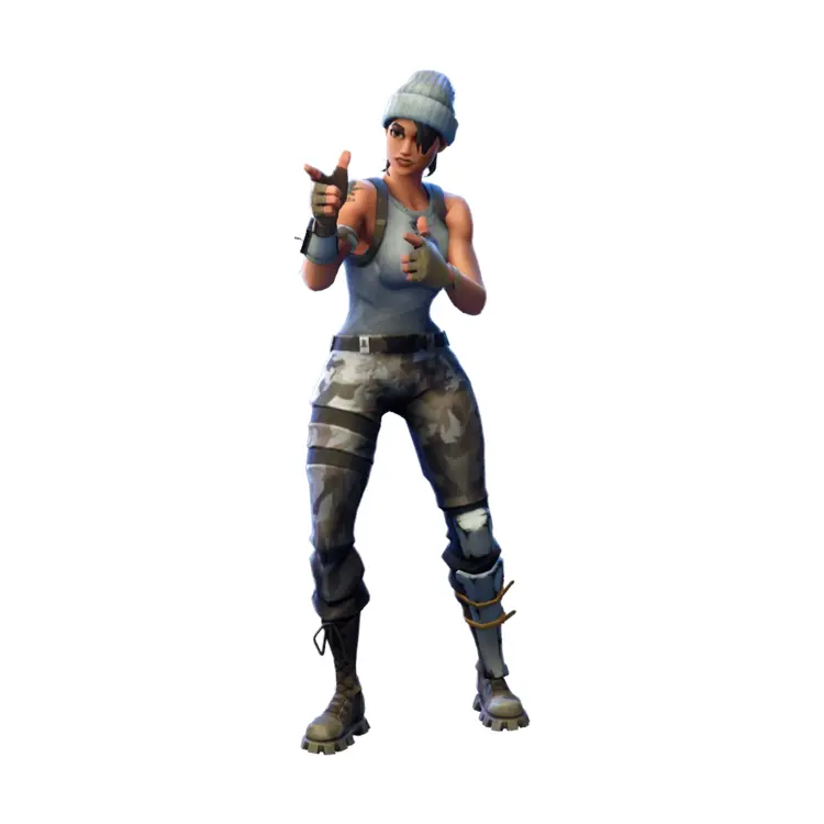 Female Character in Pointing Pose