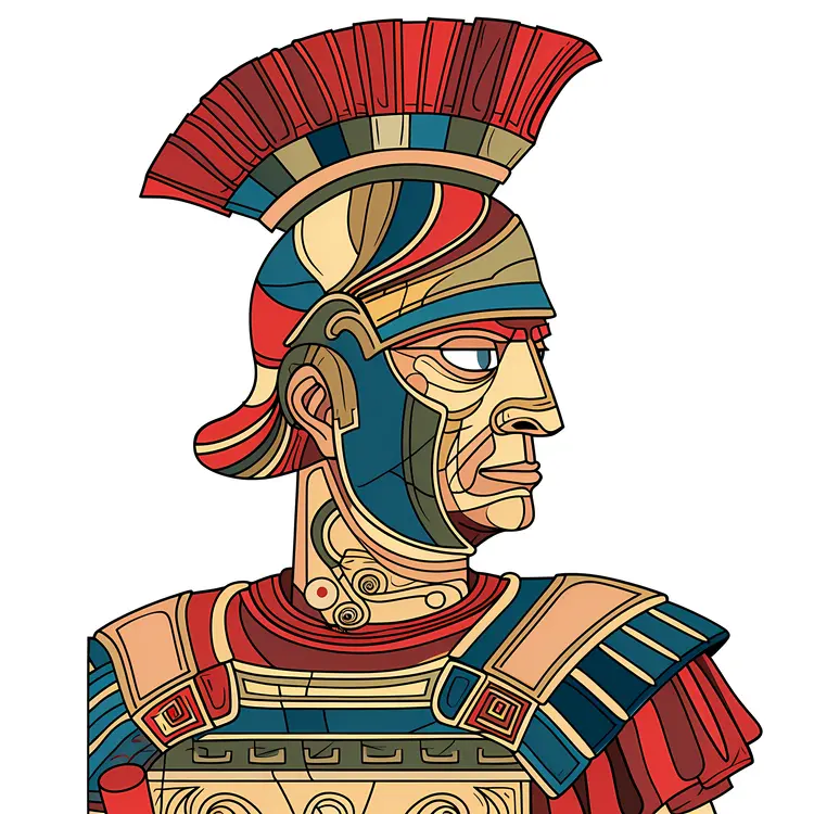 Roman Soldier in Artistic Style