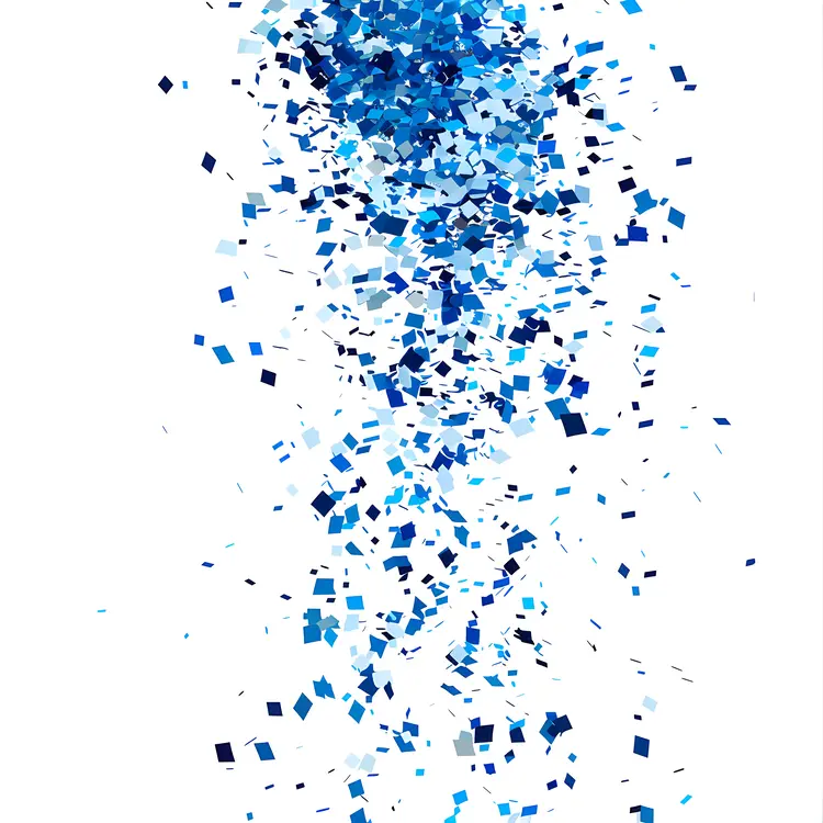 Blue Confetti for Celebrations