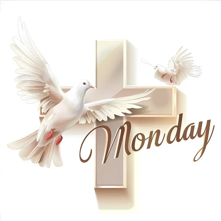 Whit Monday Dove with Cross