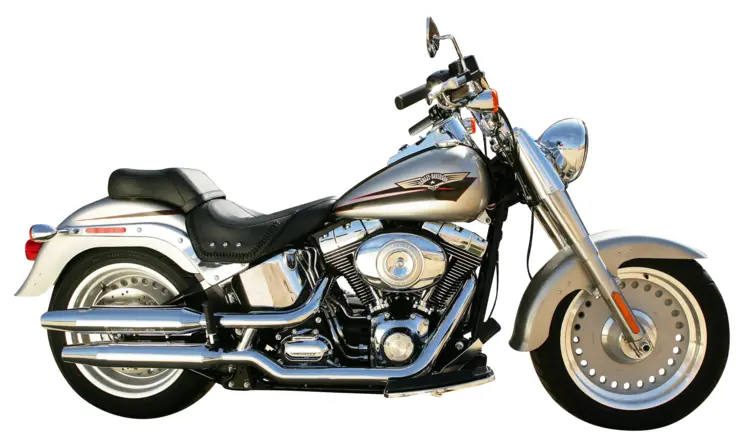 Silver Chrome Motorcycle