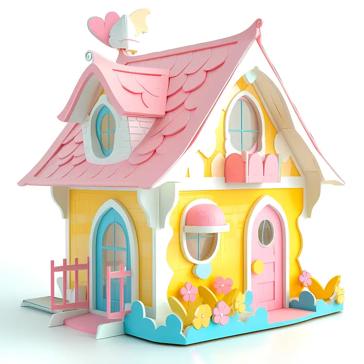 Small cute doodle house