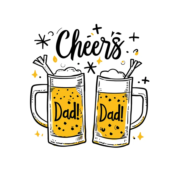Cheers Dad Beer Mugs