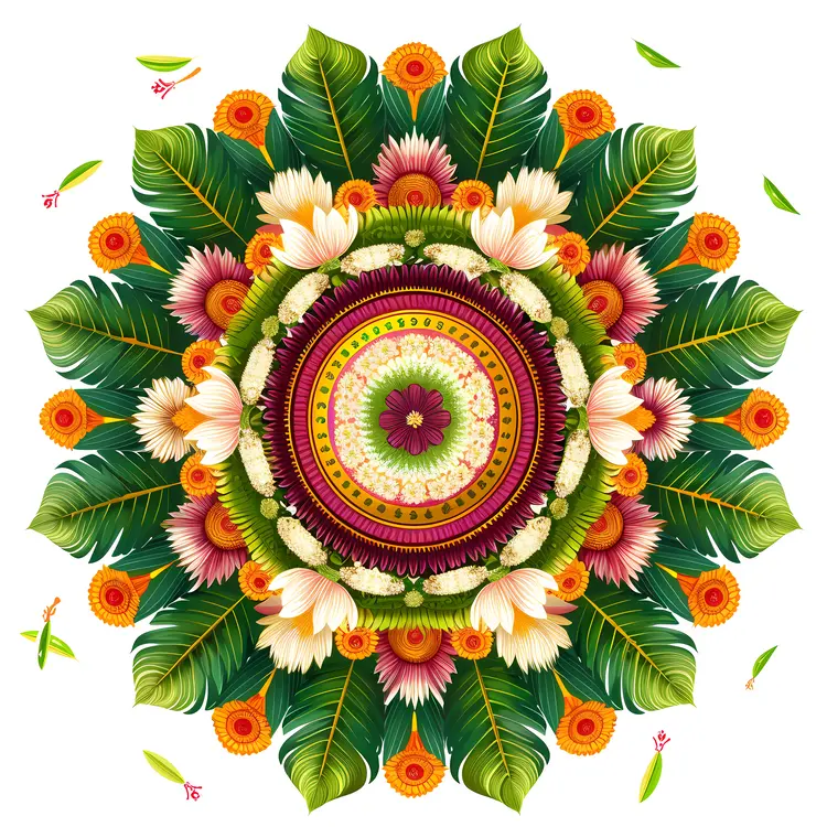 Colorful Floral Mandala