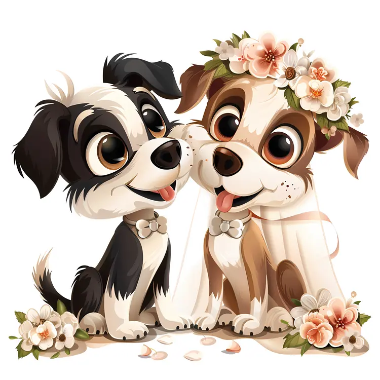 Cute Wedding Dogs