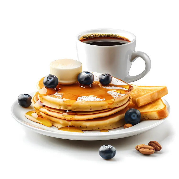 Delicious Pancakes and Coffee