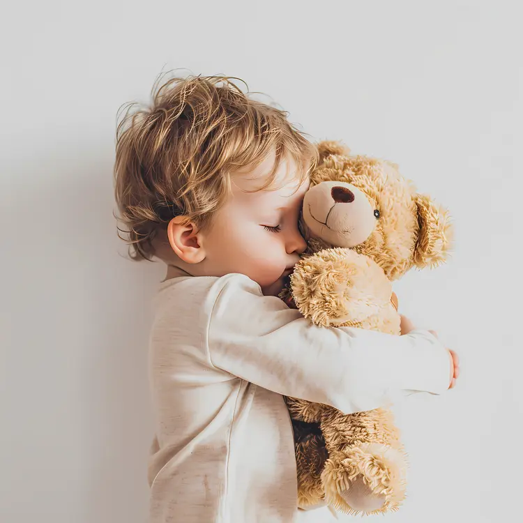 Child Hugging a Teddy Bear