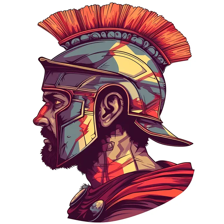Roman Soldier in Profile View