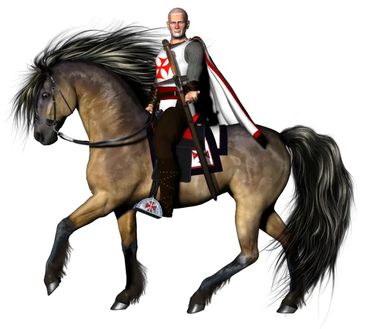 Medieval Knight on Horseback