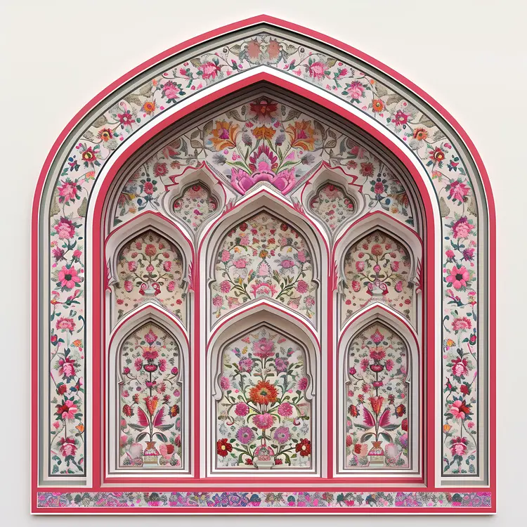 Decorative Floral Window