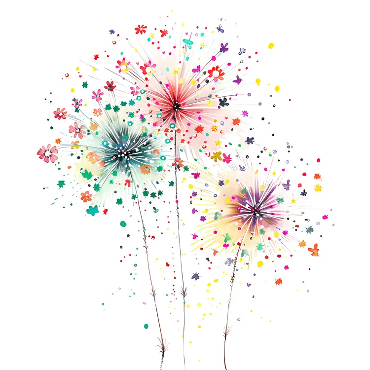 Floral Fireworks Display