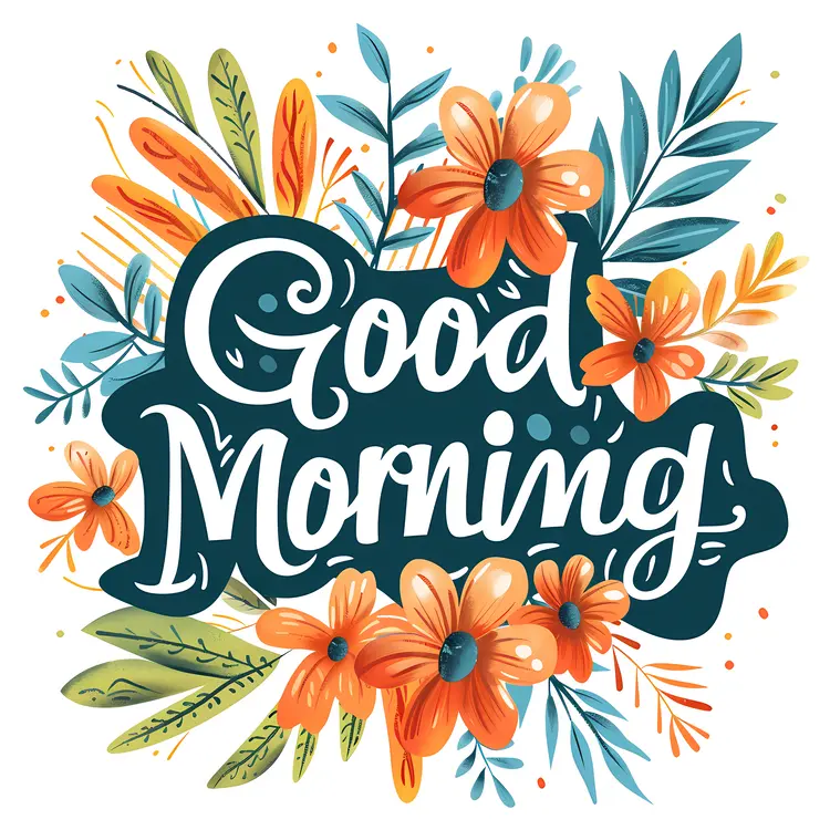Bright Floral Good Morning Greeting