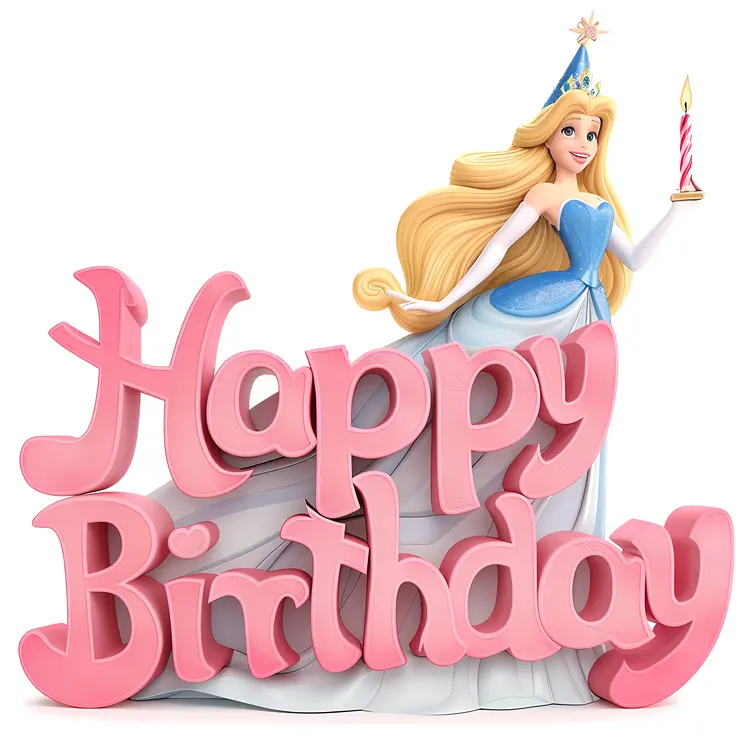 Princess Wishing Happy Birthday