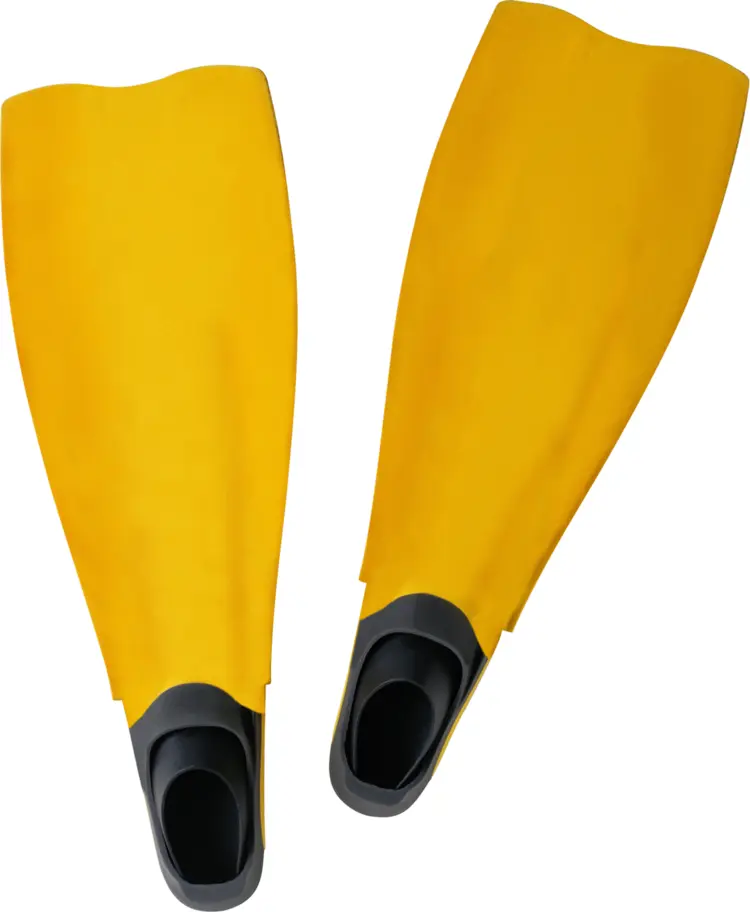 Yellow Diving Fins for Snorkeling