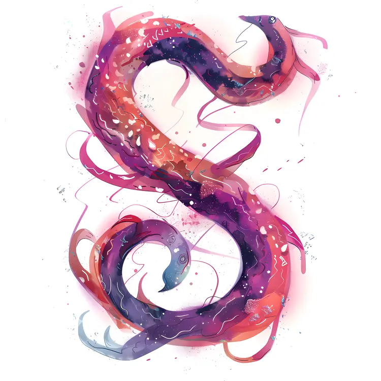 Abstract Swirl Letter S