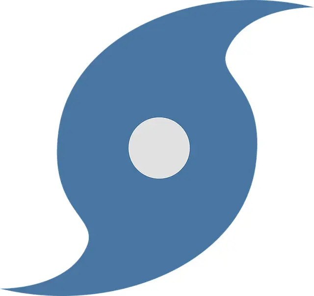Blue Hurricane Symbol