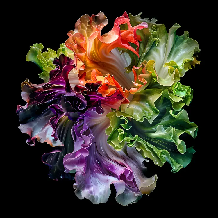 Colorful Artistic Lettuce