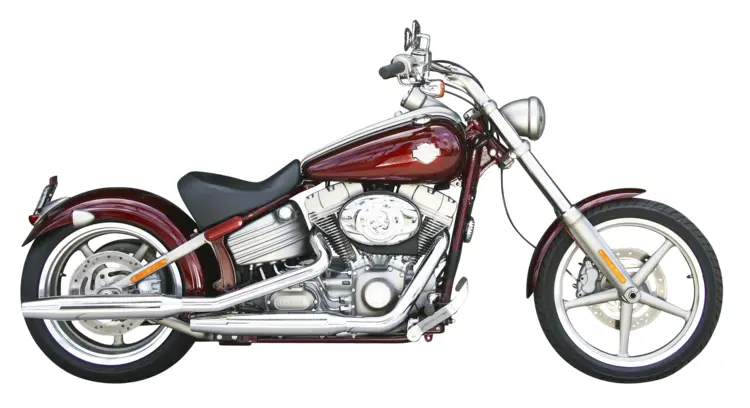 Red Custom Motorcycle