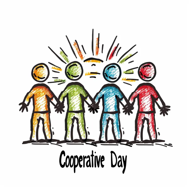 Cooperative Day Illustration