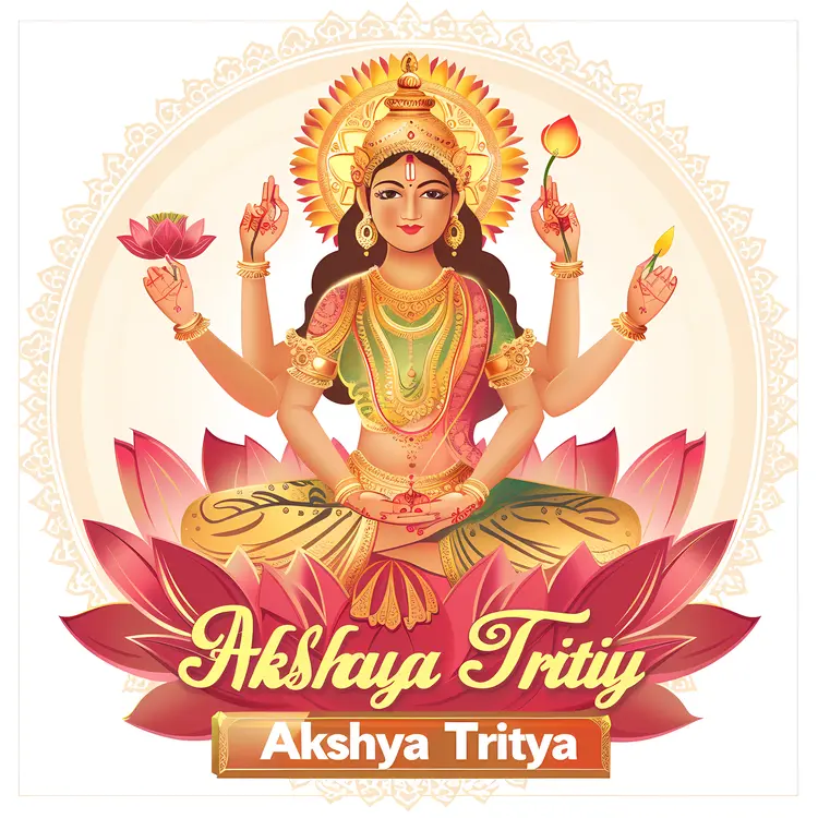 Akshaya Tritiya Goddess Illustration