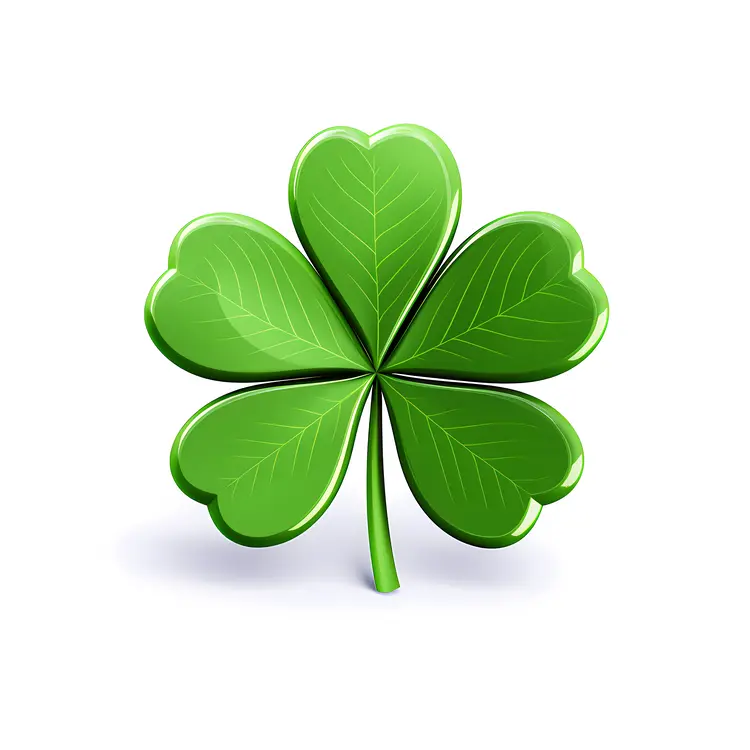 Green Four-leaf Clover for St. Patrick's Day
