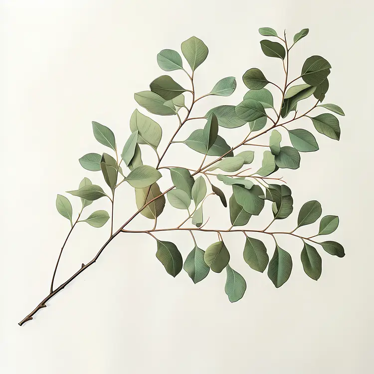 Green Leaves on a Branch