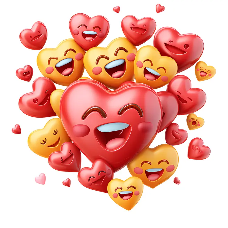 Smiling Heart Emojis for Fun Expressions