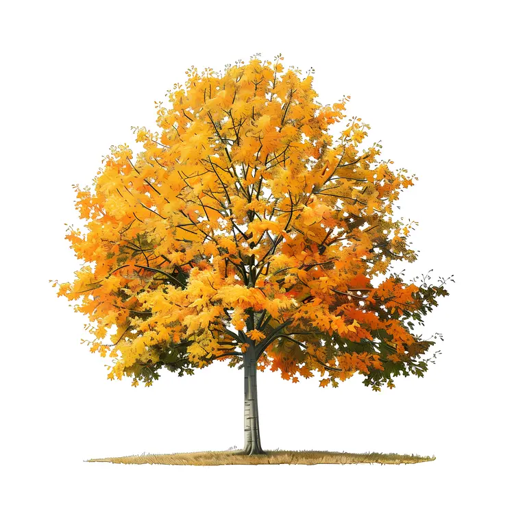 Golden Tree Illustration