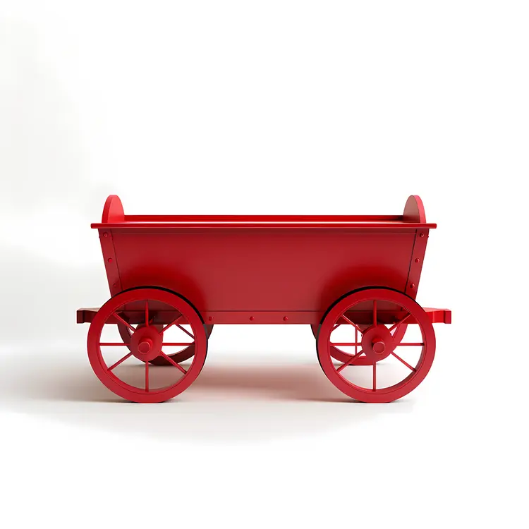 Minimalist Red Wagon