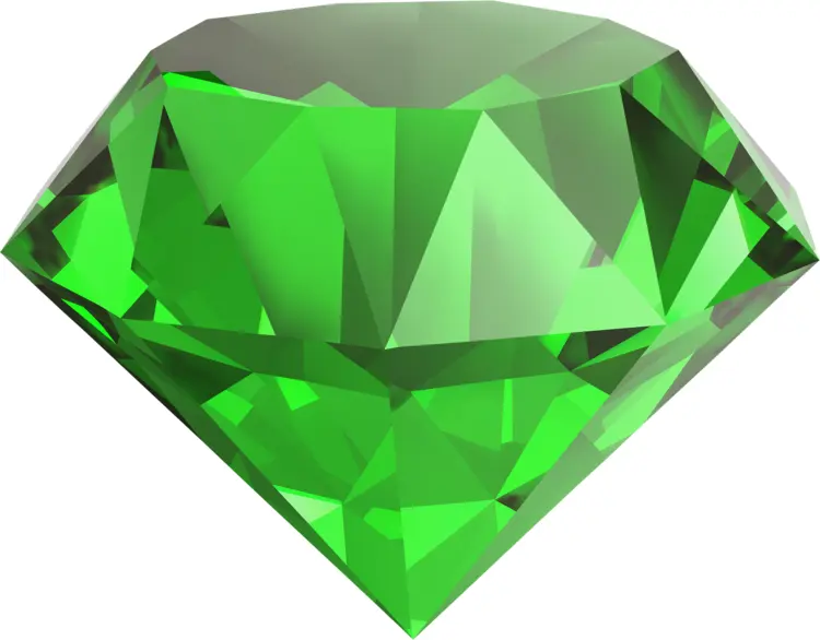 Shiny Green Diamond Gemstone