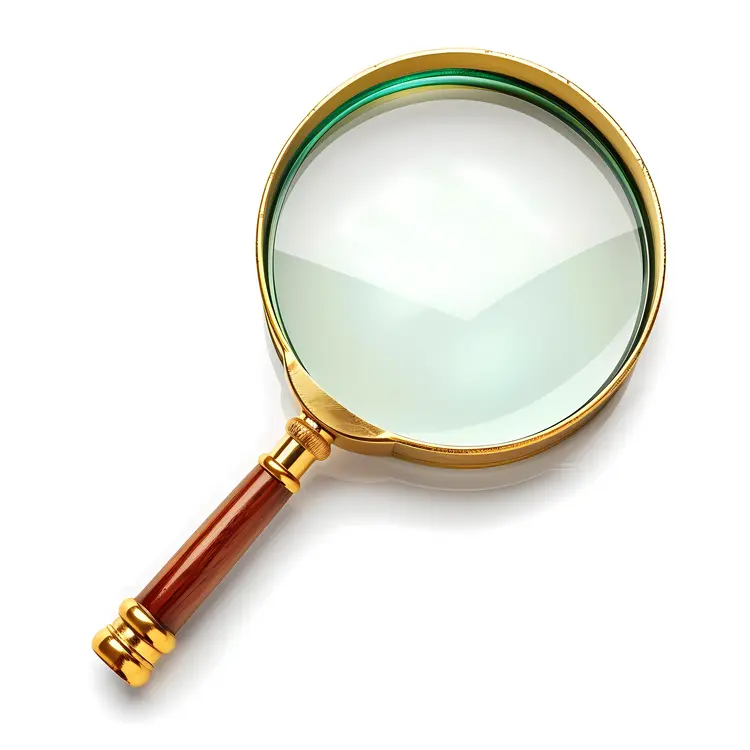 Elegant Magnifying Glass with Wooden Handle