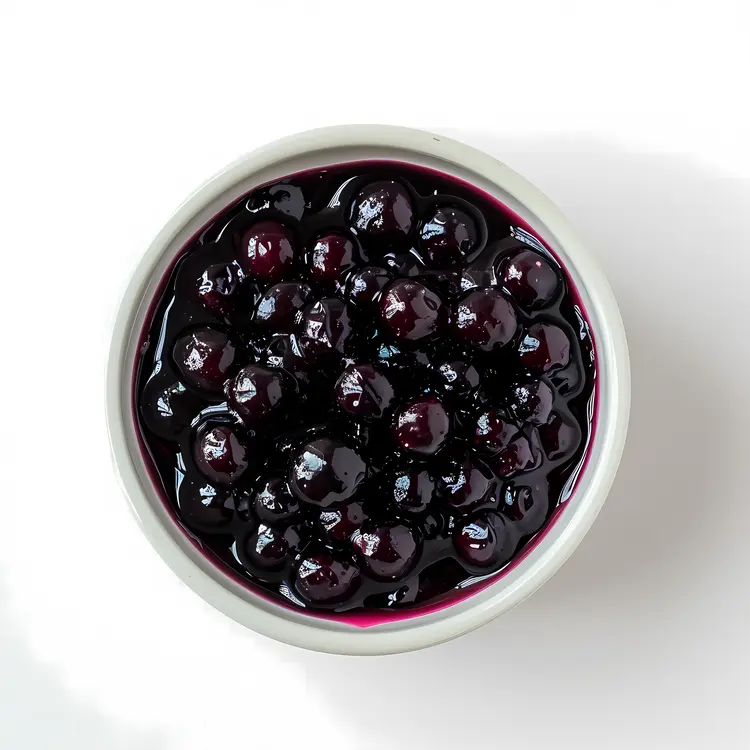Delicious Blueberry Compote in a Bowl