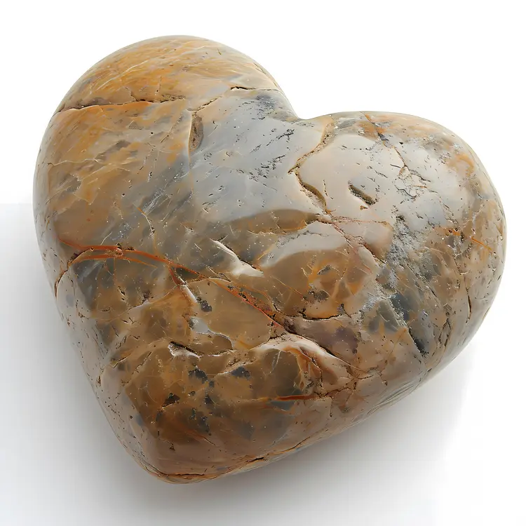 Brown Stone Heart