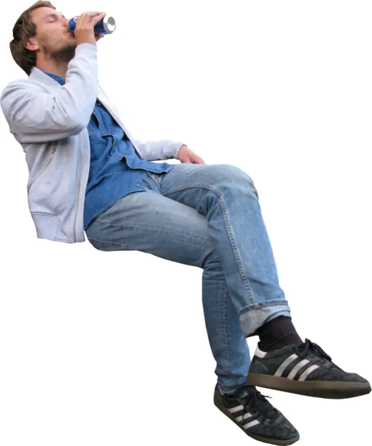 Person Drinking a Beverage