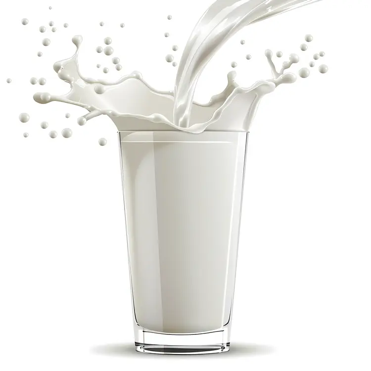 Milk Splashing into Glass