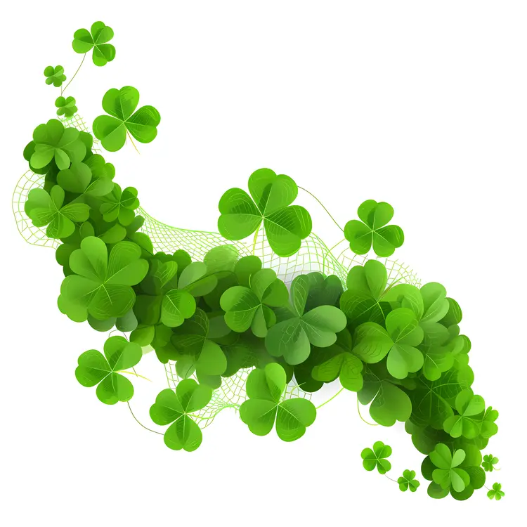Green Clover Vine with Mesh