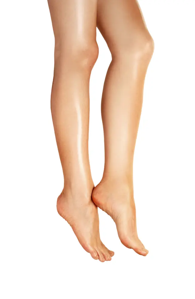 Human Legs on Transparent Background