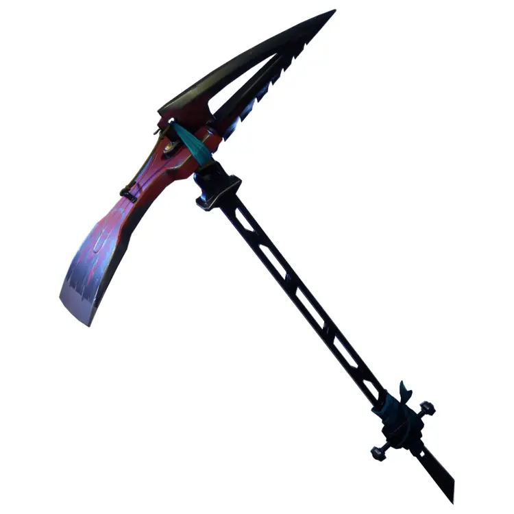 Futuristic Pickaxe with Sharp Blade